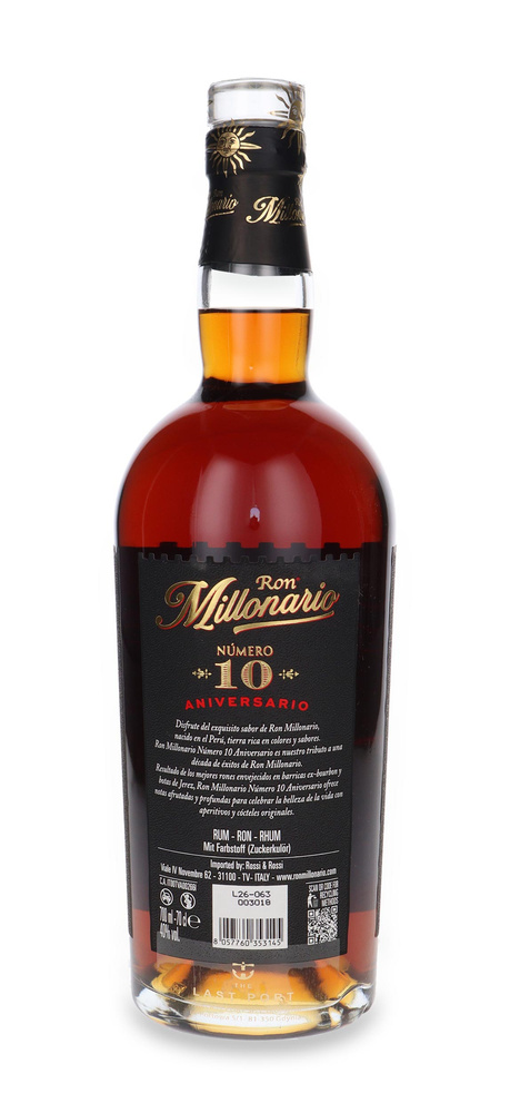Ron Millonario No. 10 Aniversario / 40% / 0,7l