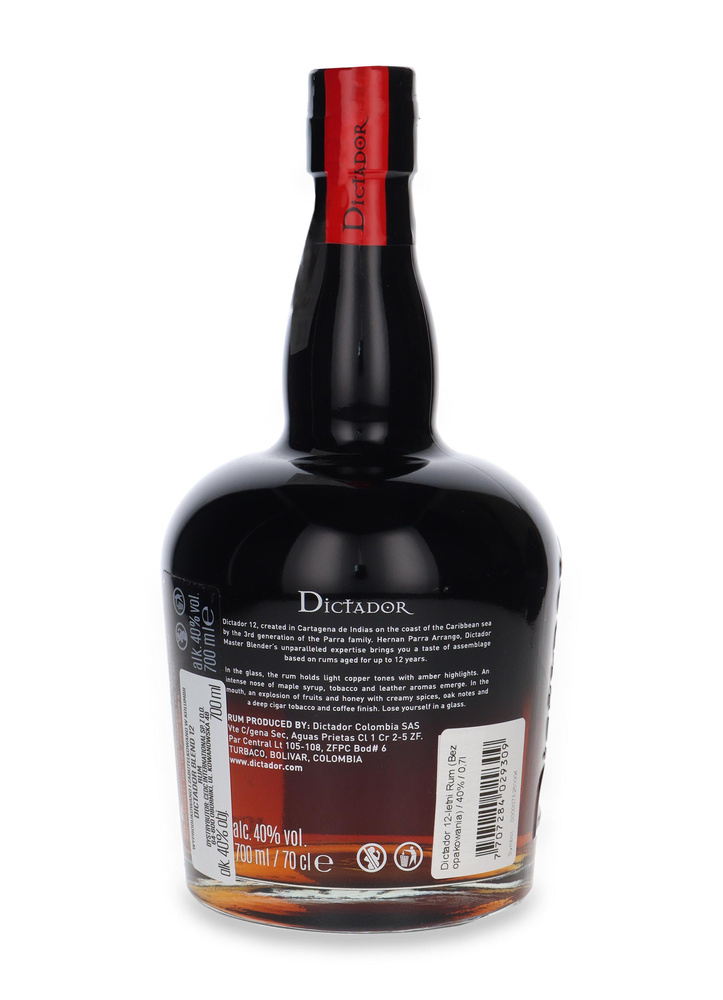 Dictador 12-letni Rum (Bez opakowania) / 40% / 0,7l