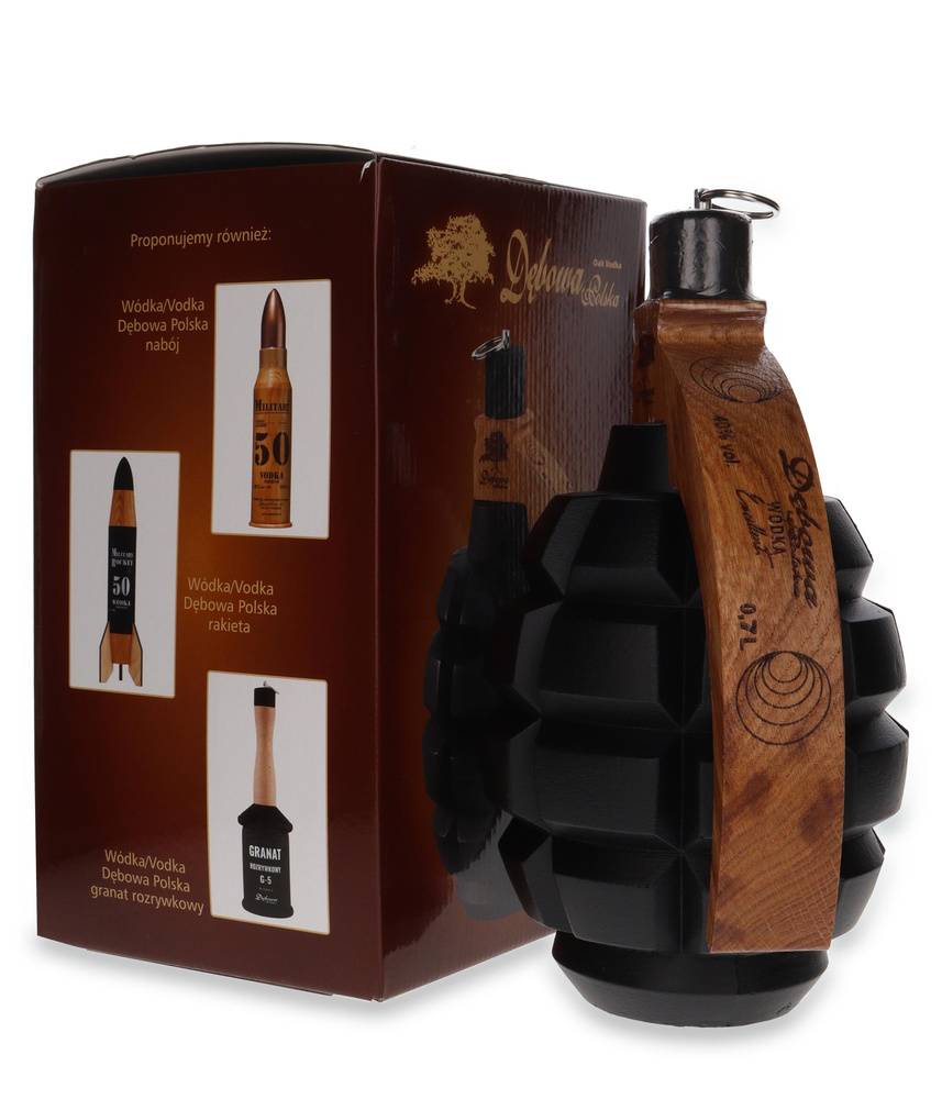 Wódka Dębowa Polska Granat Zaczepny / 40% / 0,5l