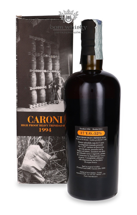 Caroni 17-letni (D.1994, B.2011) High Proof Heavy Trinidad Rum / 52% / 0,7l