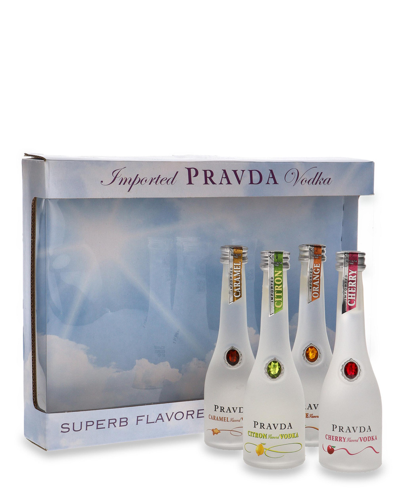 Wódka Pravda Zestaw Degustacyjny 4 x 0,05 / 37,5% 