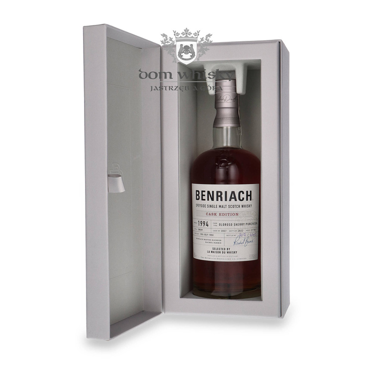 BenRiach 27-letni (D.1994, B.2022) Cask Edition, Oloroso Sherry Puncheon # 2057 /53%/ 0,7l