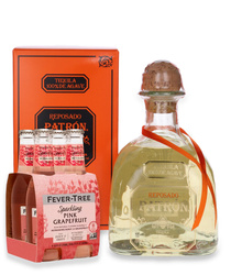 Patron Reposado 100% Agave / 40% / 0.7 L + 4 Fever-Tree Pink Grapefruit