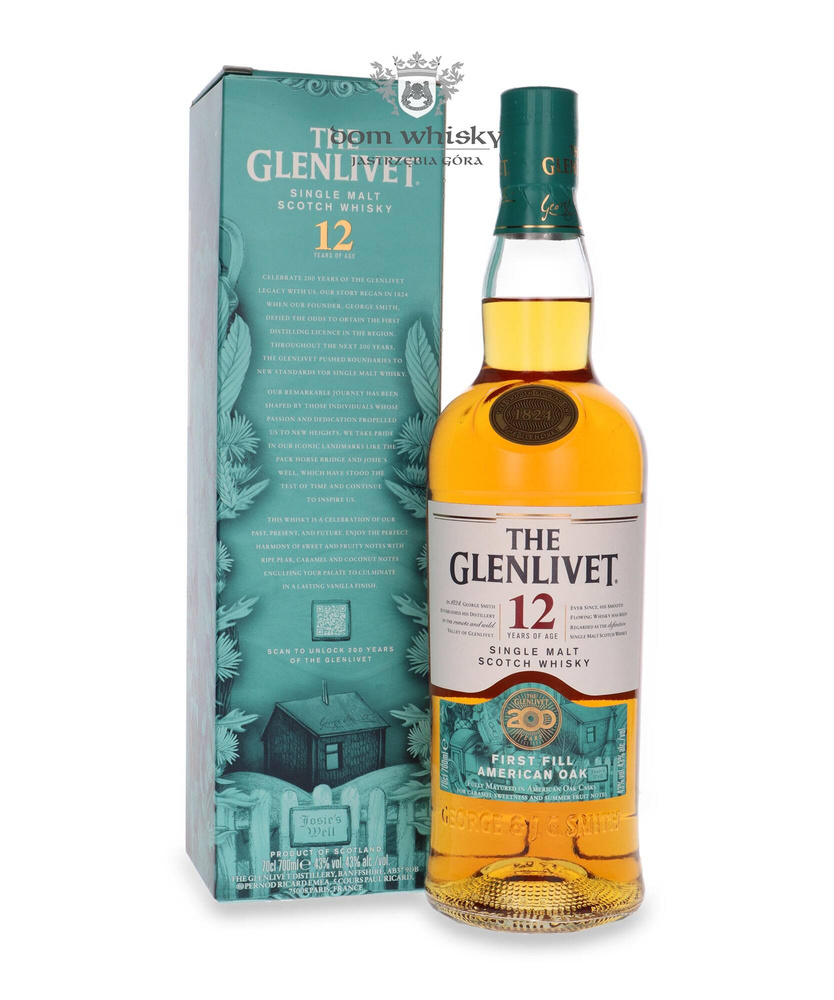 The Glenlivet 12-year-old First-fill American Oak - 200th Anniversary / 43%/ 0.7l