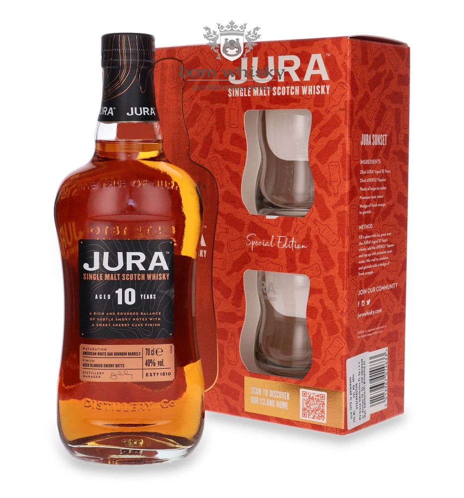 Jura 10-year + 2 glasses /40%/0.7l