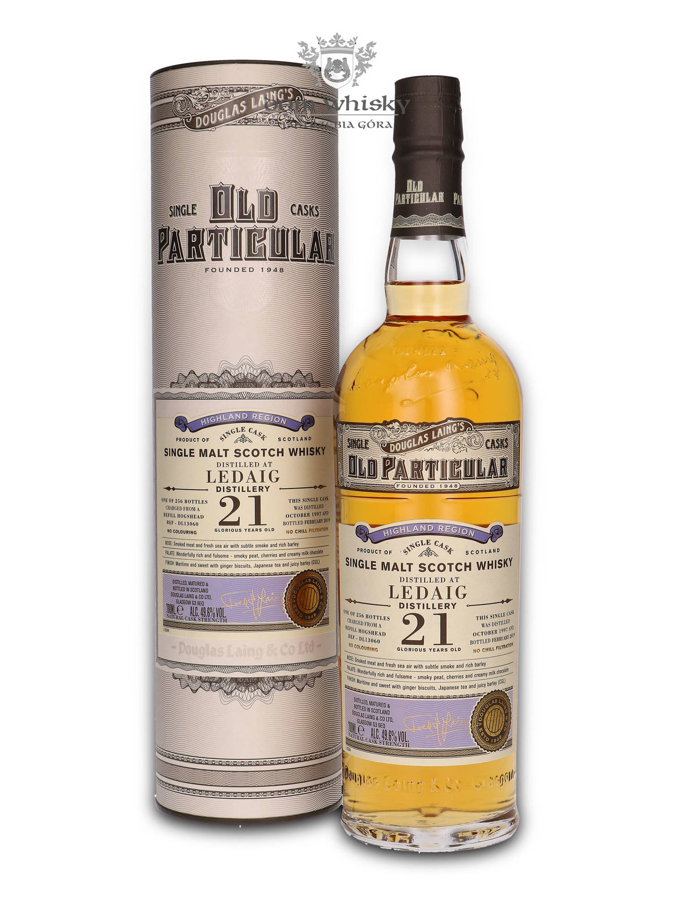 Ledaig 21-letni (1997/2012019) Douglas Laing 49,6% 0,7l