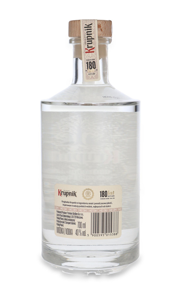Wódka Krupnik Ziemniaczana 180lecie Destylarni / 40% / 0,7l