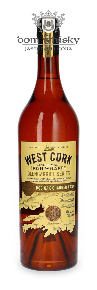 West Cork Glengarriff Bog Oak Charred Cask / 43%/ 0.7L