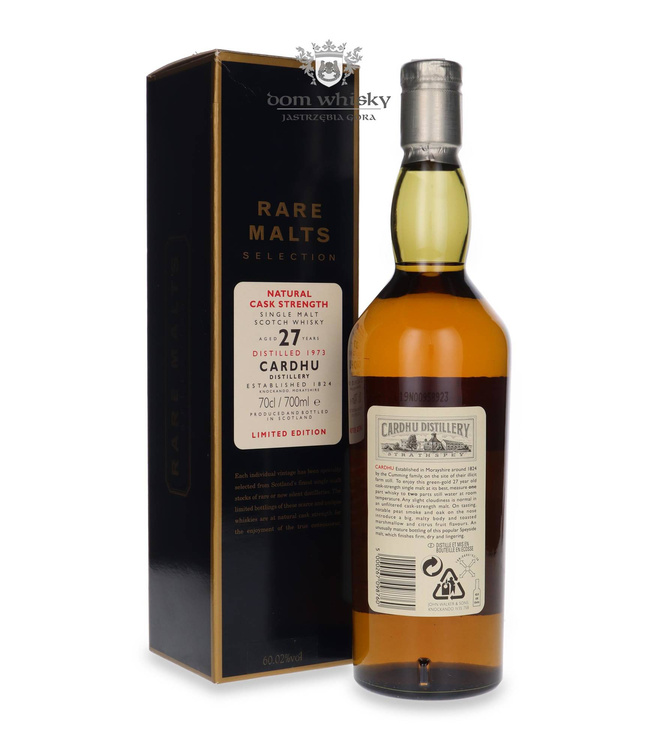 Cardhu 27-letni (D.1973, B. 2000) Rare Malts / 60,02%/0,7l