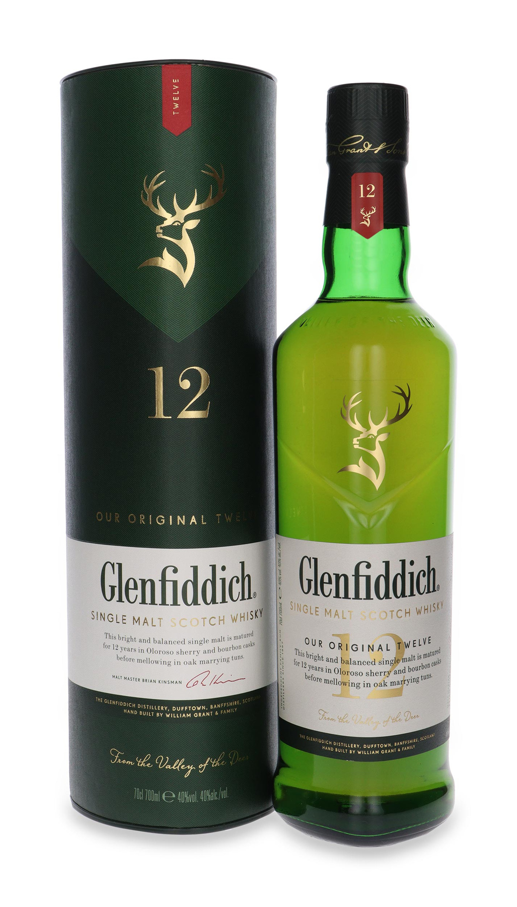 Glenfiddich 12-letni 40% 0,7l Single Malt Whisky - Dom Whisky