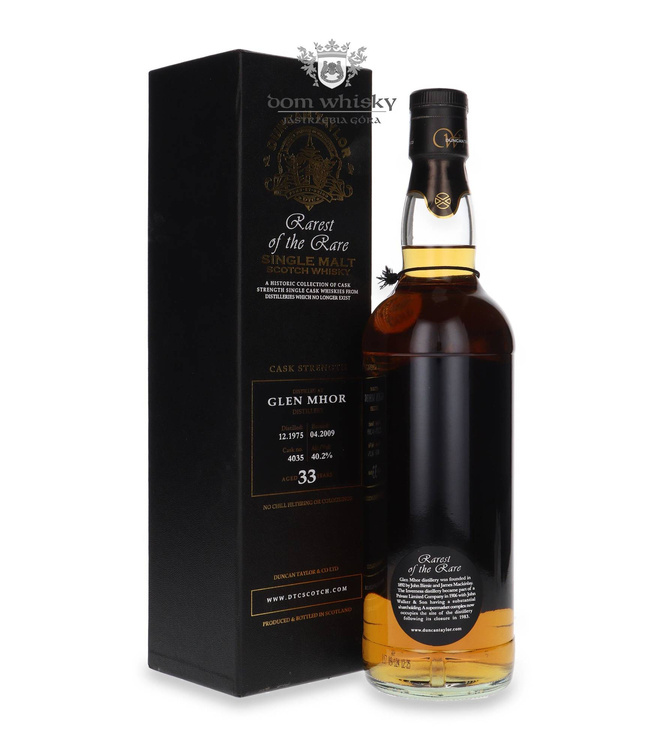 Glen Mhor 33-letni (D.1975 B.2009) Rarest of The Rare Duncan Taylor /40,2%/ 0,7l