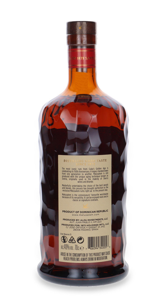 Ron Matusalem 15 Solera Blender Gran Reserva / unpackaged / 40% / 0.7l