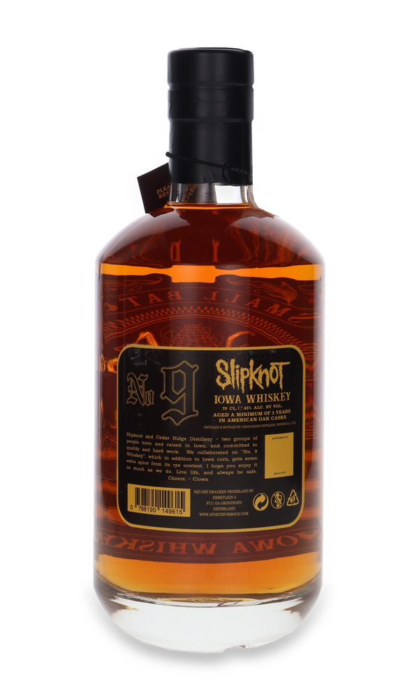 Slipknot No.9 Iowa Whiskey (Cedar Ridge) / 45%/ 0,7l