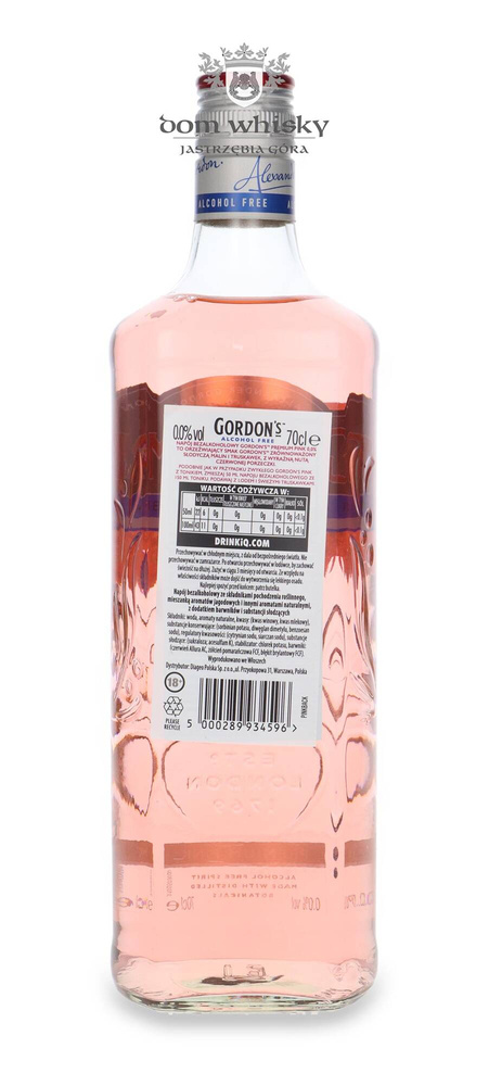 Gordon's Premium Pink Alcohol Free / 0,0% / 0,7l