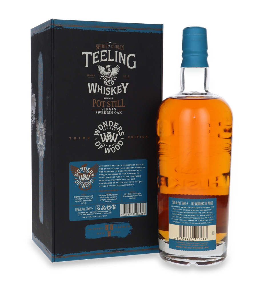 Teeling Single Pot Still Virgin Swedish Oak Wonders Of Wood Whisky / 50%/ 0,7l