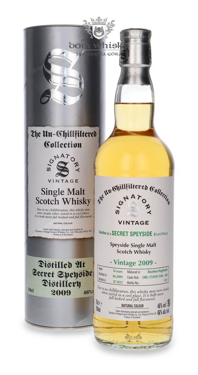 Secret Speyside 14-letni ( D.2009, B.2023) Signatory Vintage /46% / 0,7l