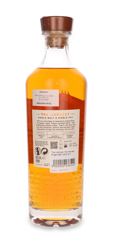 The Irishman The Harvest Single Malt &amp; Single Pot /40% /0.7l
