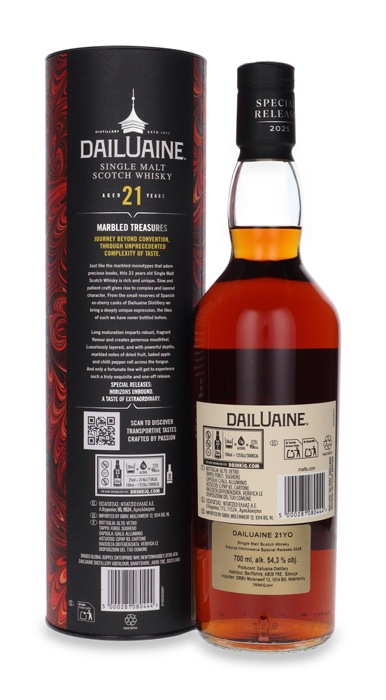 Dailuaine 21-letni, Marbled Treasures, 2025 Special Release/ 54,3%/ 0,7l