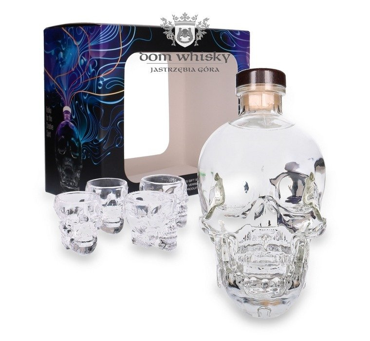 Crystal Head vodka + glasses / 40% / 0.7l