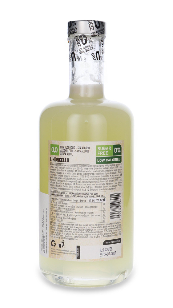 Mommos Limoncello Non-Alcoholic Botanicals Spirit / 0,0%/ 0,7l