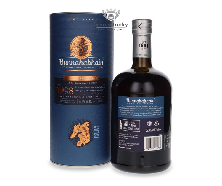 Bunnahabhain 1998 Manzanilla Cask Finish Fèis Ìle 2023 / 52,3% / 0,7l  