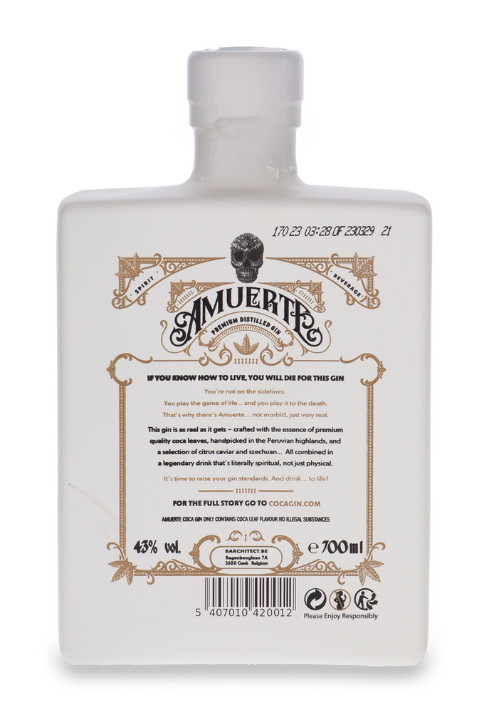 Amuerte White, Coca Leaf Gin / 43% / 0,7l