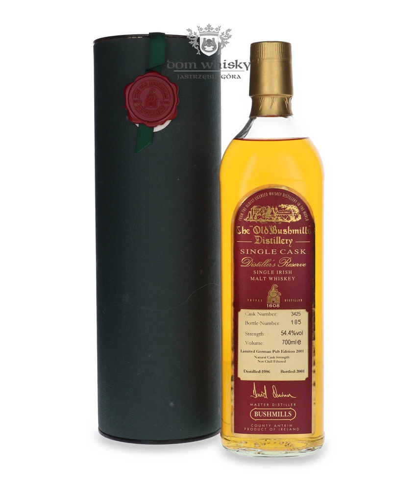 Bushmills 1986 Single Cask (Bottled 2001) German Pub Edition /54.4%/ 0.7l