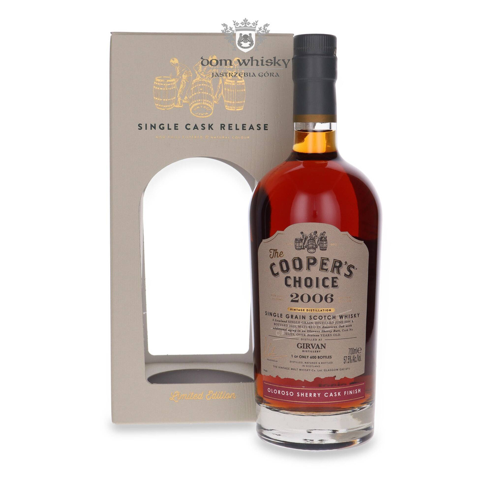 Girvan 16-year-old (D.2006, B.2023) Oloroso Sherry Cask Finish The Cooper's Choice / 57.5% / 0.7l