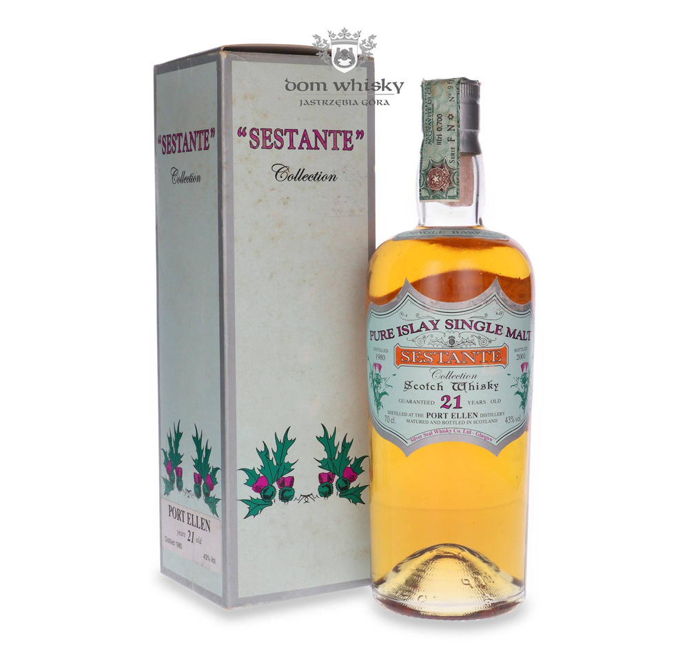 Port Ellen 21-year-old (D.1980, B.2001) Sestante Collection / 43%/ 0.7l