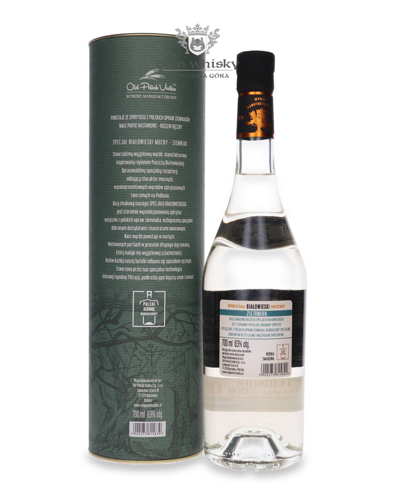 Vodka Special Białowieski Strong Potato / 63% / 0.7l