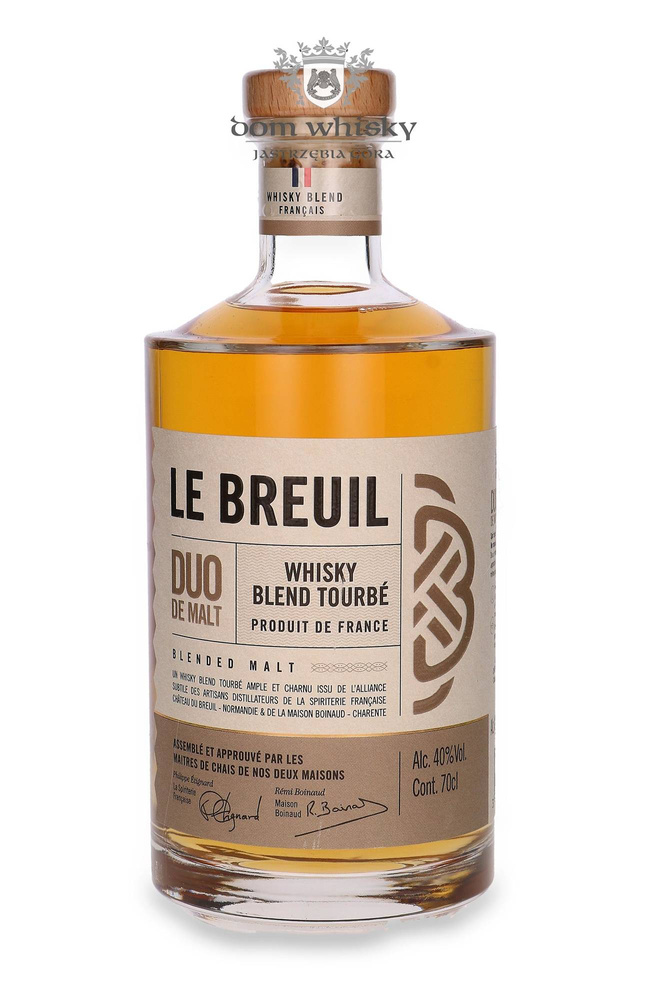 Le Breuil Duo de Malt Whiskey Blend Tourbé /40%/ 0.7l