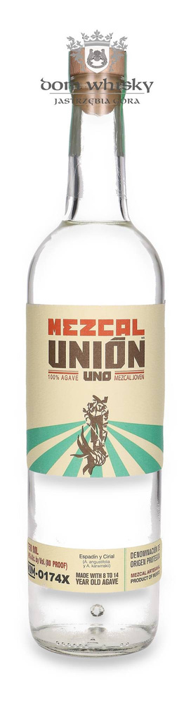 Mezcal Unión Uno 100% Agave Joven / 40% / 0.75l