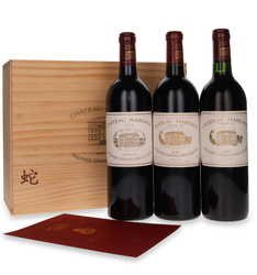 Château Margaux Limited Edition "The Year of the Snake" (1989, 2001, 2013)