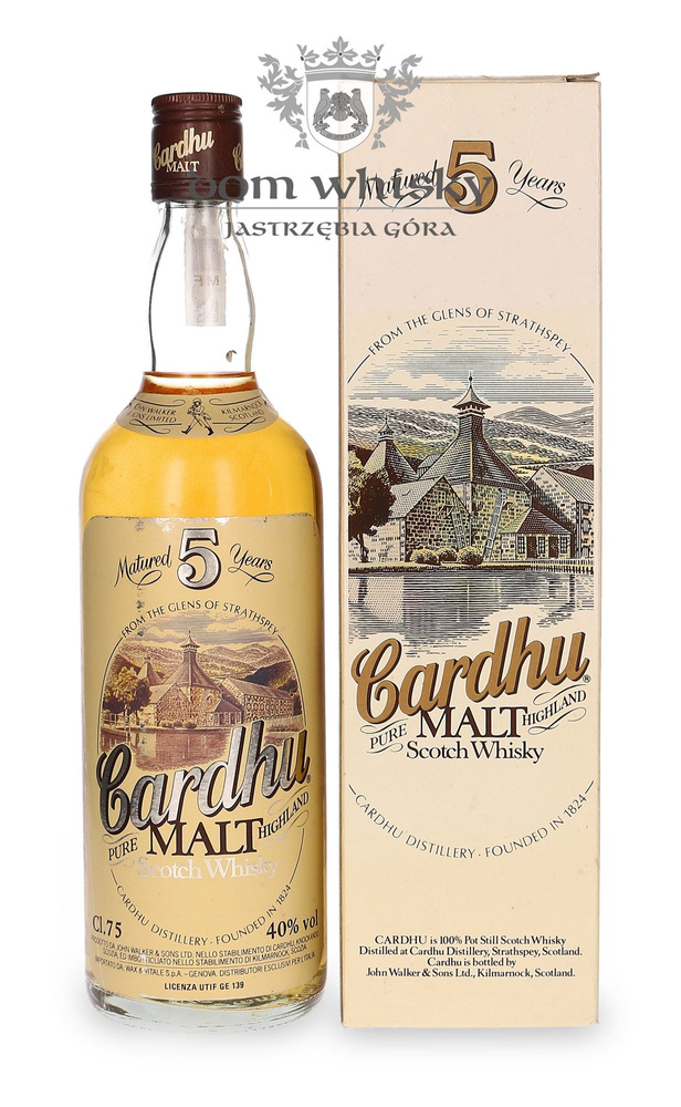 Cardhu 5-letni Johnnie Walker & Sons Limited / 40% / 0,75l