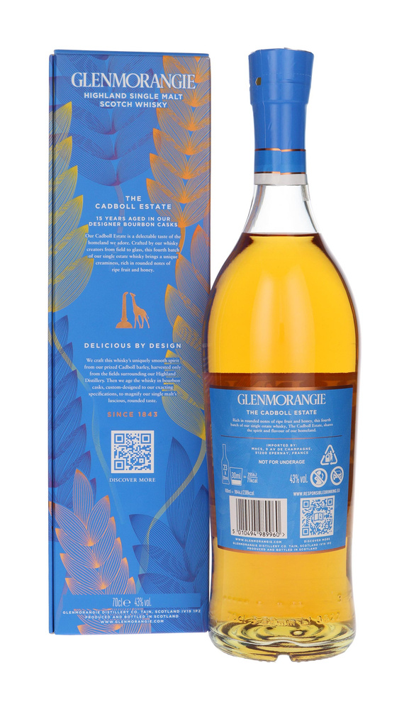 Glenmorangie The Cadboll Estate, 15-letnia, Batch No.4 / 43%/ 0,7l	