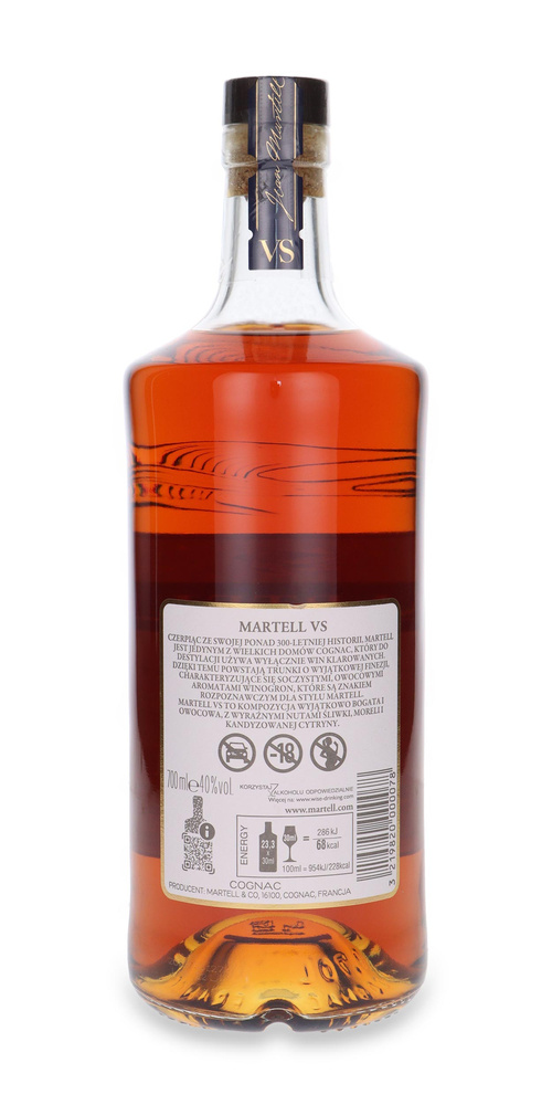 Cognac Martell VS Fine Cognac / Unpacked / 40% / 0.7l
