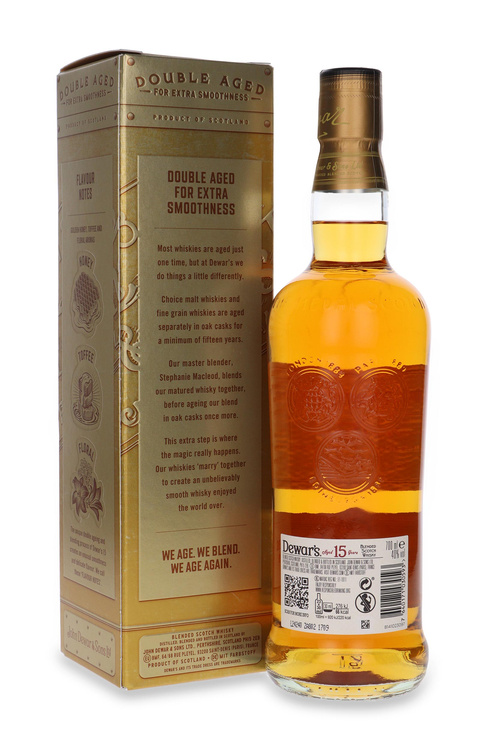 Dewar’s 15-letni Double Aged For Extra Smoothness /karton /40%/ 0,7l