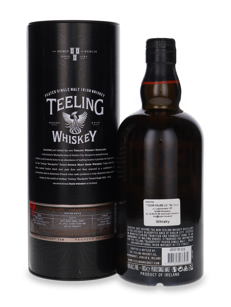 Teeling Blackpitts Peated Irish Single Malt Whiskey / 46% / 0.7l
