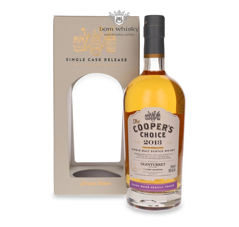 Glenturret Ruadh Maor 9 year old (D.2013, B.2022) The Cooper's Choice / 58% / 0.7l