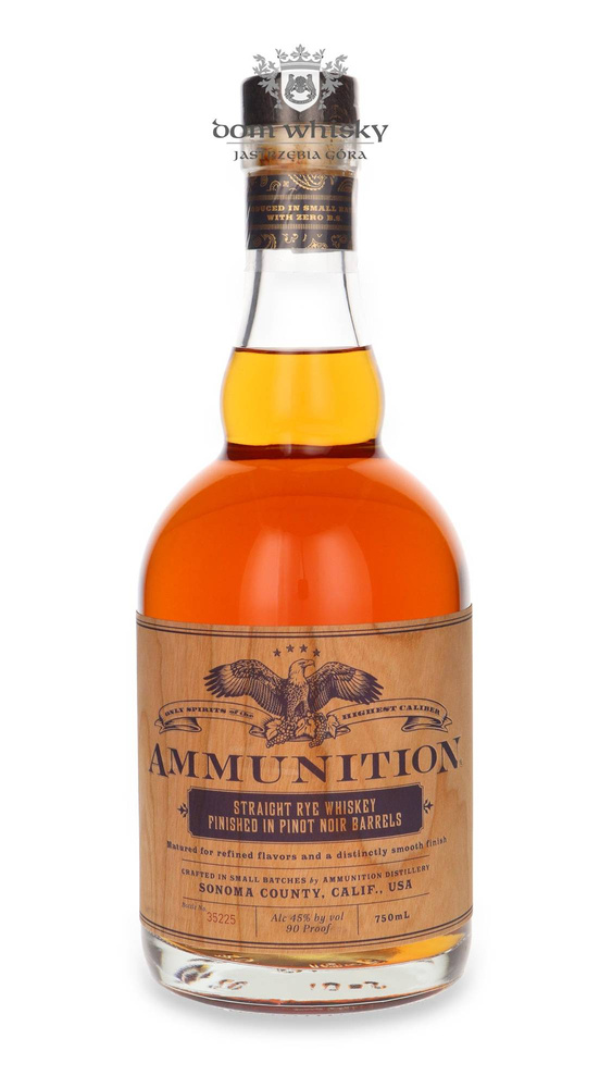 Ammunition Straight Rye Whiskey / 45% / 0.75l