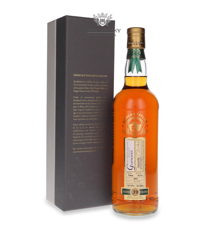 Glenlivet 39-letni (D.1970 B.2009) Rare Auld Duncan Taylor / 54,3%/ 0,7l