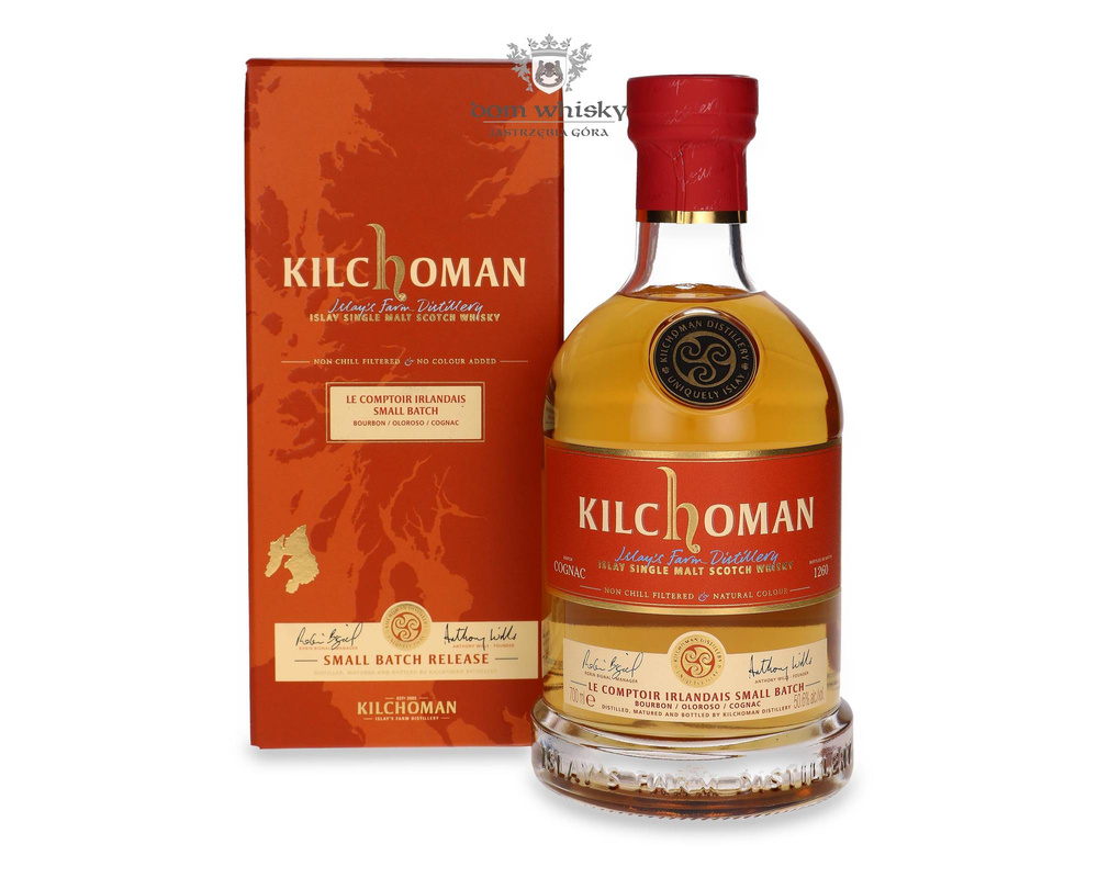 Kilchoman Small Batch, Le Comptoir Irlandais, Bourbon/Oloroso/Cognac / 50,6%/ 0,7l	