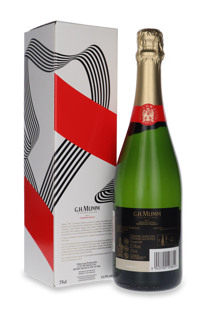 Szampan Mumm Cordon Rouge Brut / karton /12,5% / 0,75l