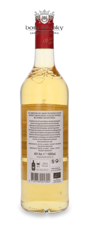 O.P. Anderson Ekologisk Aquavit / 40% / 1,0l