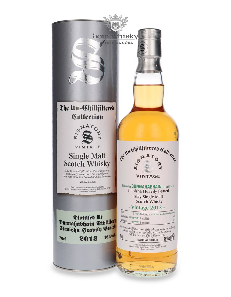 Bunnahabhain Staoisha 9-year-old (D.2013, B.2023) Heavily Peated Signatory Vintage / 46% / 0.7l
