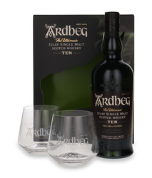 Ardbeg TEN 10-Year-Old + 2 Glasses / 46% / 0.7 L
