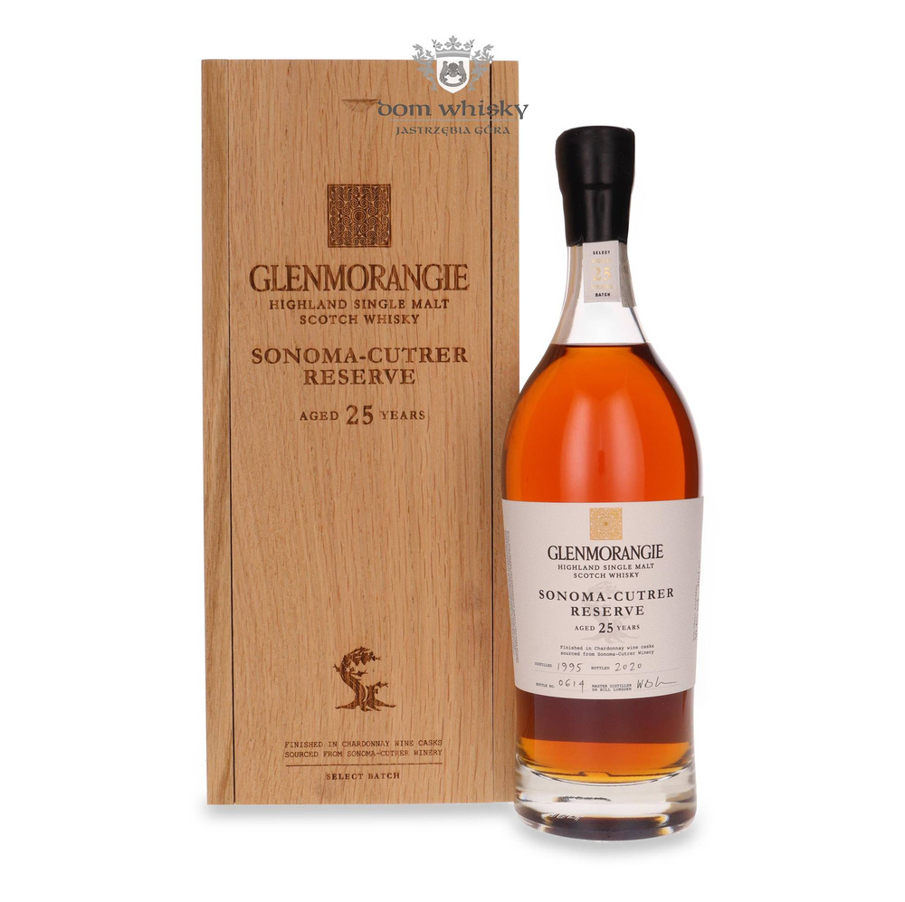 Glenmorangie 25 Year Old Sonoma-Cutrer Reserve / Wooden Box / 50.4% / 0.7l
