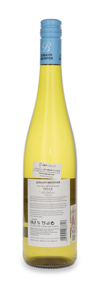 Johann Brunner Gewürztraminer  /10.5% / 0.75l