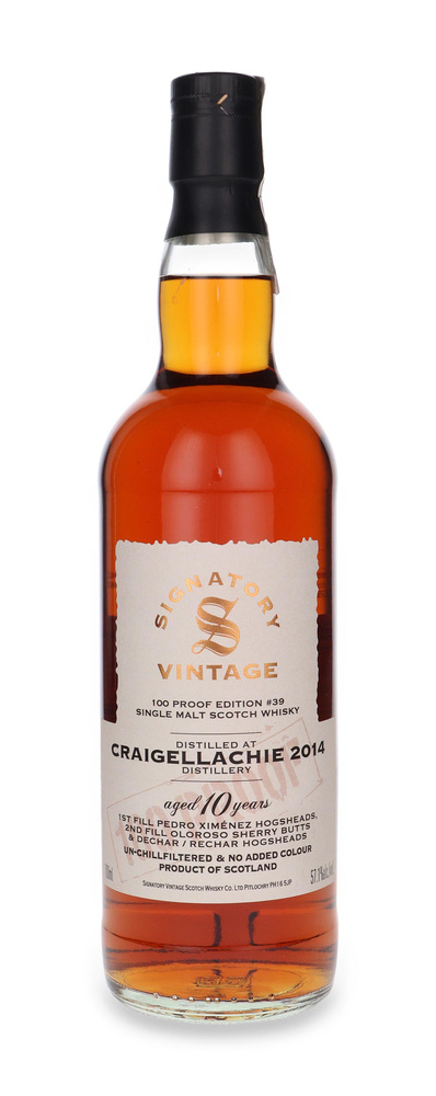 Craigellachie 10 Year Old 100 PROOF Edition #39 Signatory Vintage / 57.1% / 0.7l