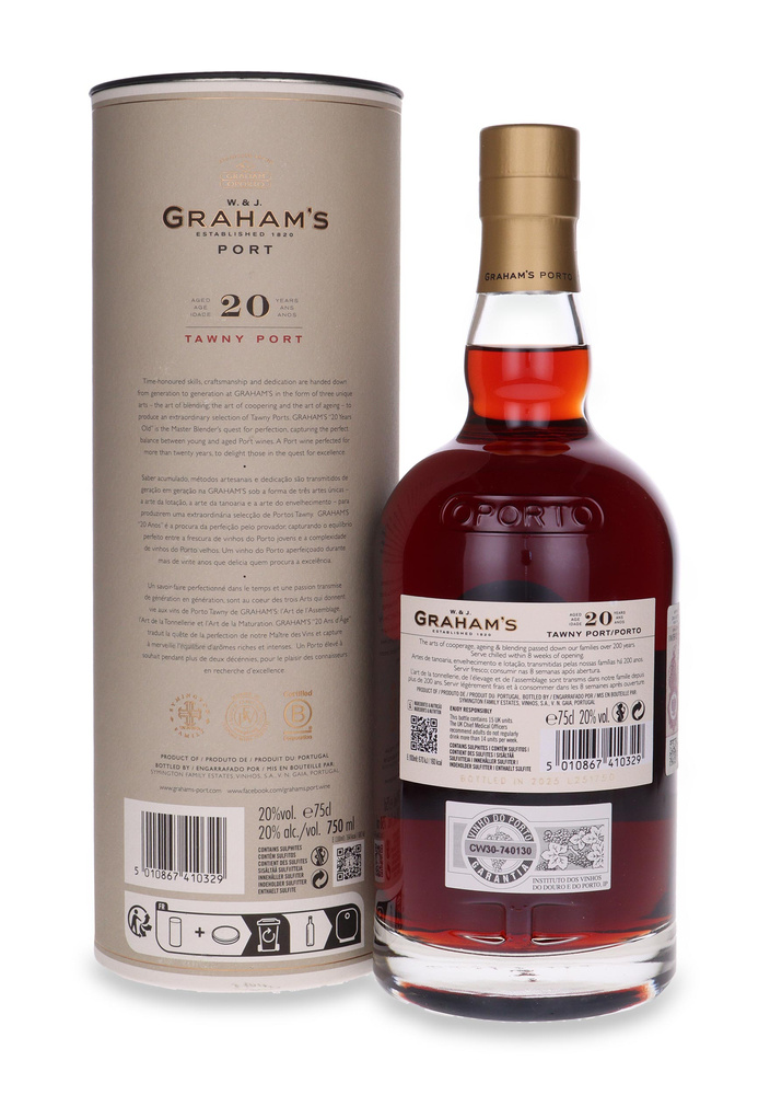 W. & J. Graham's Port Tawny Porto, 20-letni / 20% / 0,75l